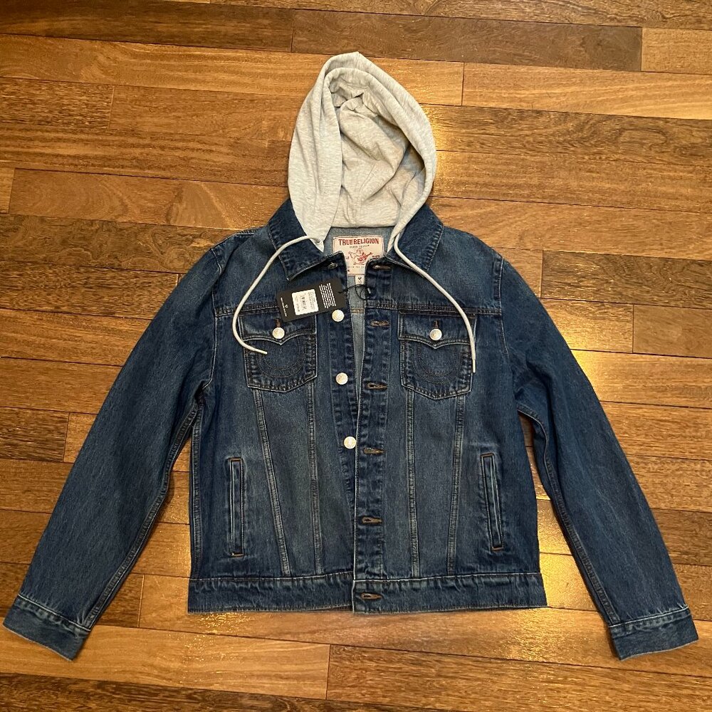 True Religion medium-wash Denim Jacket